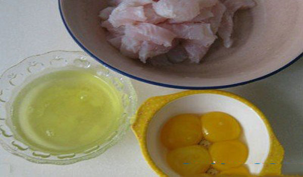 Nguyên liệu cho món chả cá basa hấp trứng